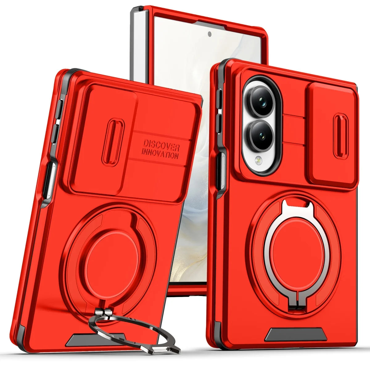 Protective Case with Rotating Magnetic Ring for Samsung Galaxy Z Fold 8