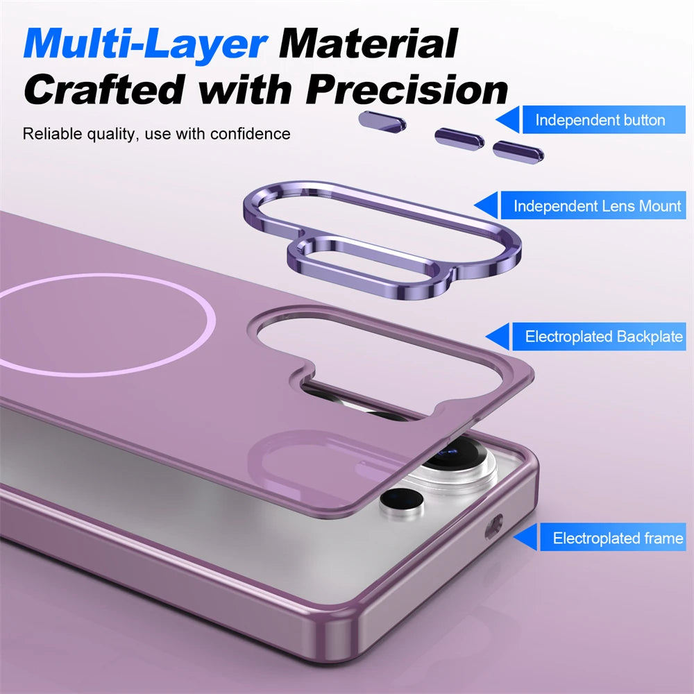Shockproof Hard PC Magnetic Case for Samsung Galaxy S26 Series