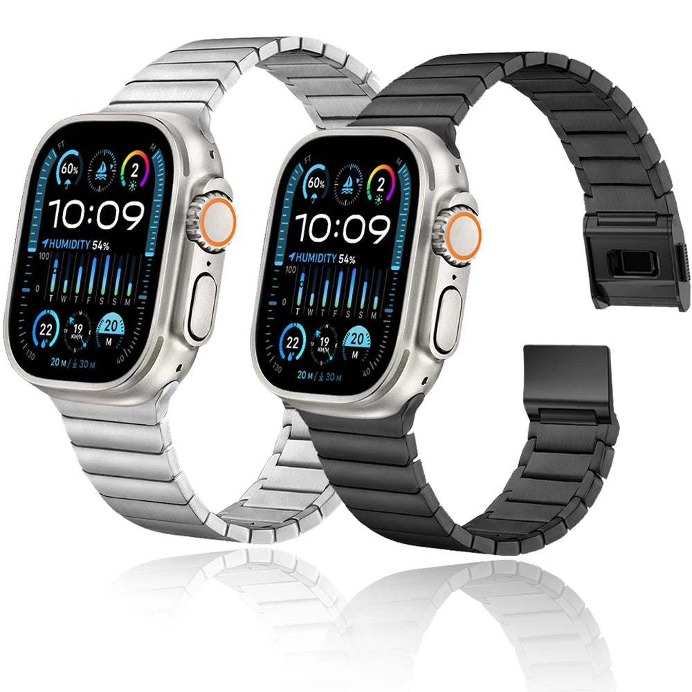 Apple Watch Titanium Strap with Magnetic Clasp
