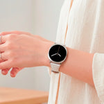 Leather Tapered Smartwatch Strap with Adjustable Fit for Samsung Galaxy Watch 9