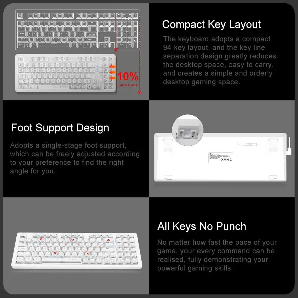 E-YOOSO Z94 Wired Mechanical Gaming Keyboard