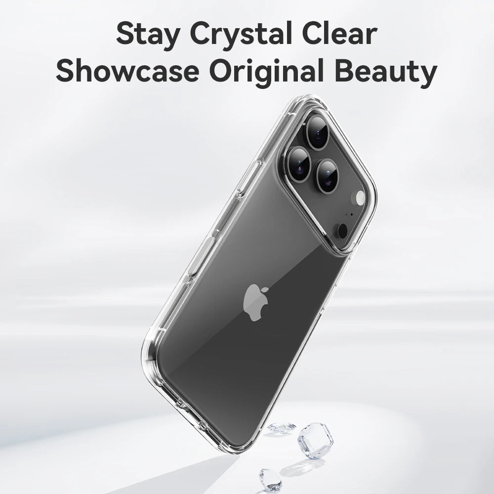 Crystal Clear Airbag Bumper Case for iPhone 17 Series