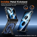 Heavy-Duty Magnetic Case with Kickstand for Samsung Galaxy Z Flip 8