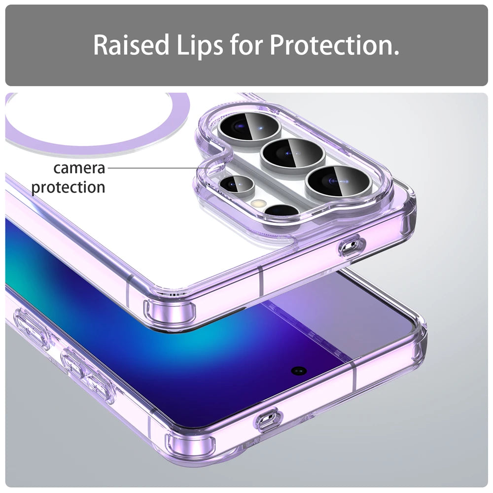 Clear Acrylic Protective Magnetic Case for Samsung Galaxy S26 Series