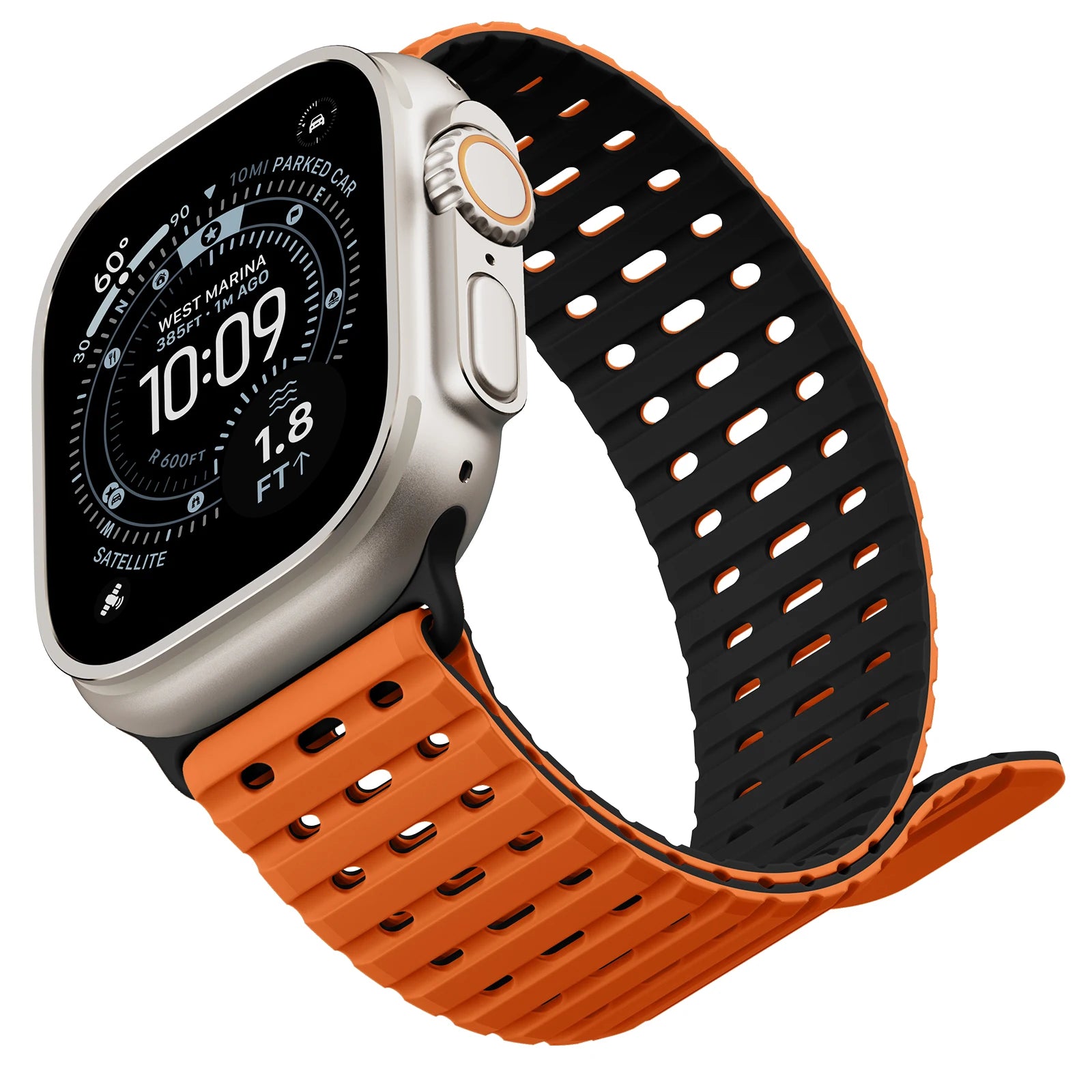 Lightweight Breathable Silicone Strap for Apple Watch