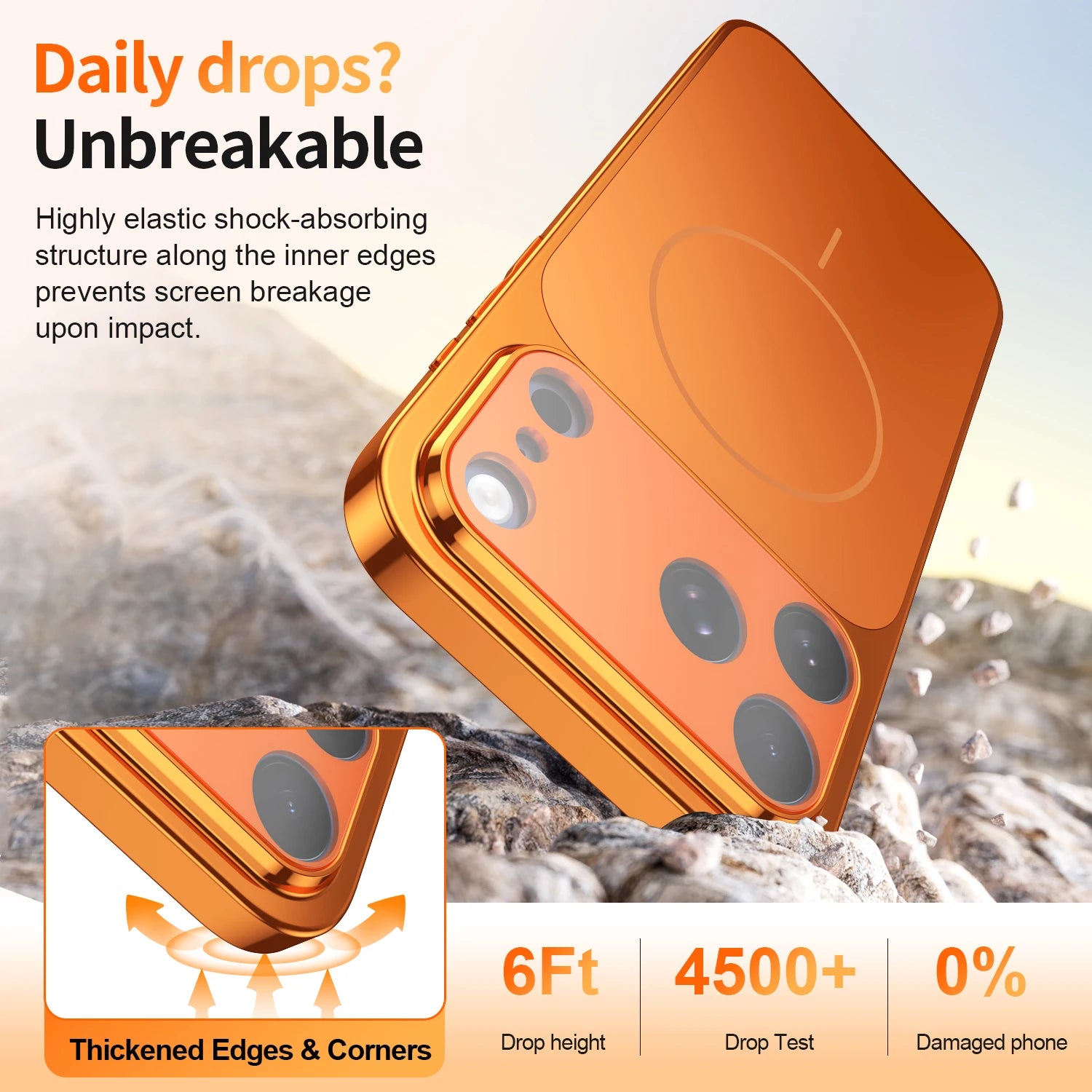 Business-Style Solid Color MagSafe Case for iPhone 17 Series