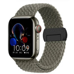 Stretchable Braided Solo Loop with Magnetic Closure for Apple Watch