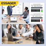 Essager USB-C Hub with M.2 SSD Enclosure – Expand Connectivity & Storage
