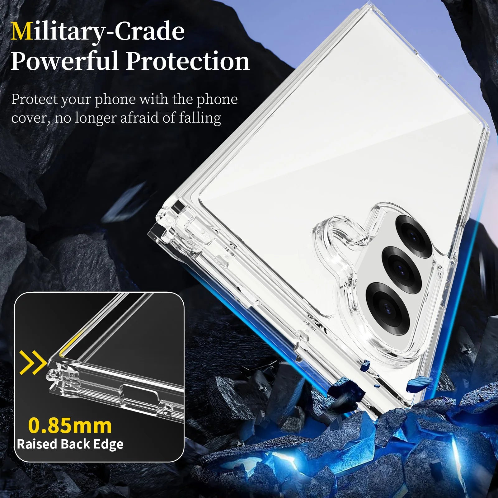 Ultra-Thin Transparent Clear Case for Samsung Galaxy Z Fold7