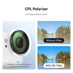 TELESIN ND8 ND16 ND32 CPL Filter Set for Insta360 Go Ultra
