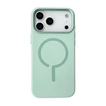 Soft-Touch Liquid Silicone MagSafe Case With Metal Camera Frame for iPhone 17 Series
