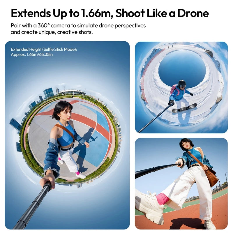 Ulanzi TT91 Auto-Open Extension Pole Selfie Stick Tripod