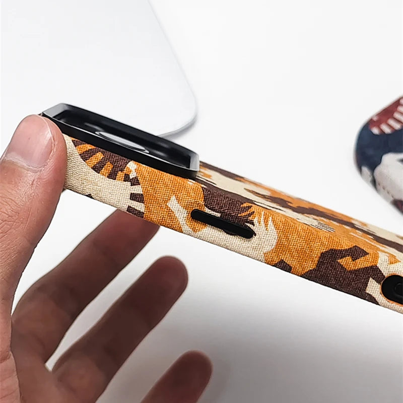 Minimalist Canvas Fabric Matte MagSafe Case for iPhone 17 Series