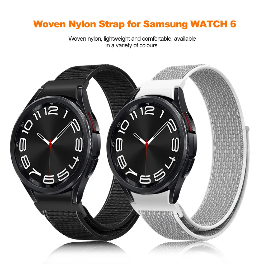 Breathable Nylon No-Gap Sport Band for Samsung Galaxy Watch 6 & Galaxy Watch 6 Classic