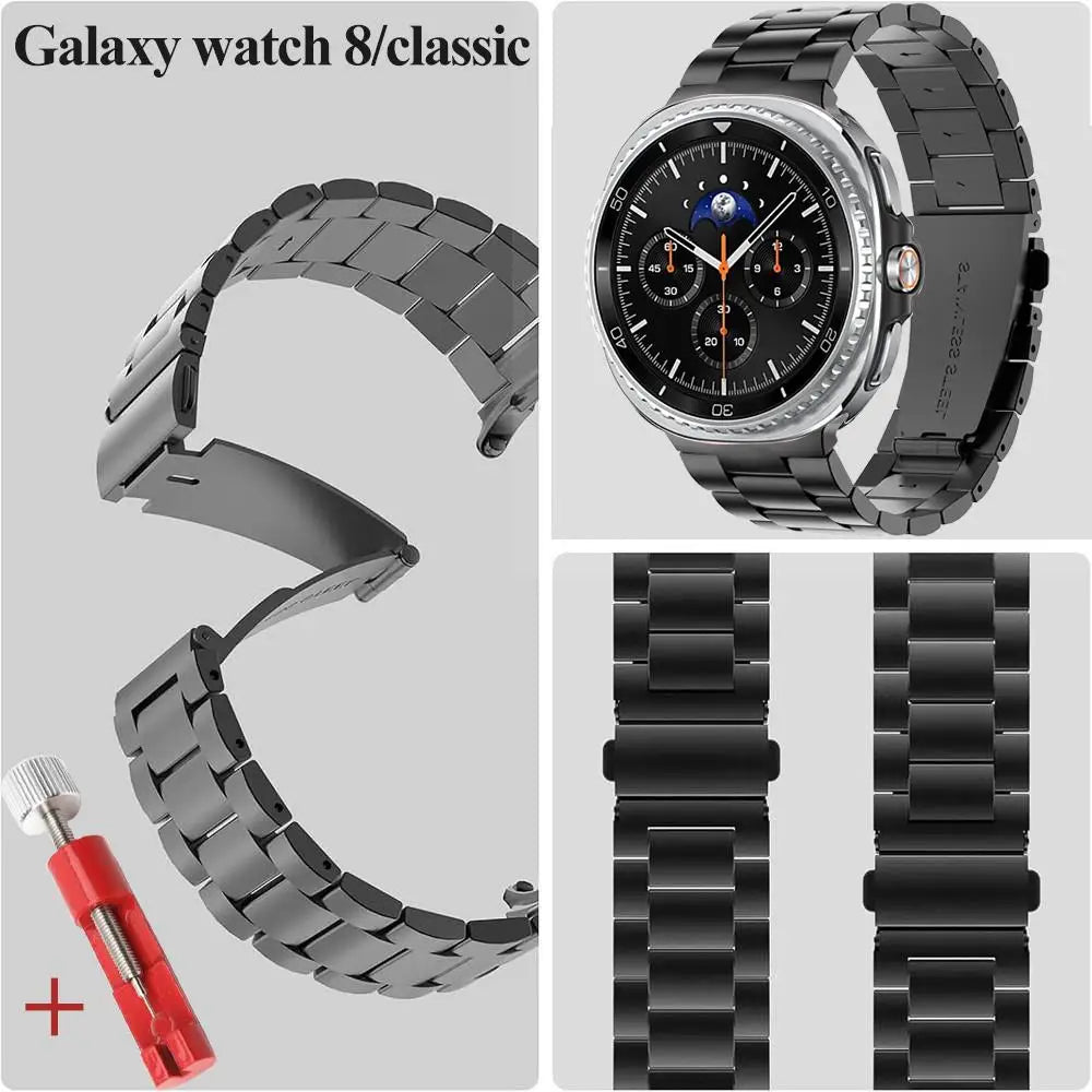 Elite Stainless Steel Strap for Samsung Galaxy Watch 8 / Galaxy Watch 8 Classic