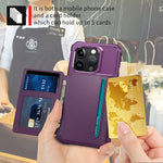 Magnetic Leather Wallet Case with Card Slots for iPhone 15 Series