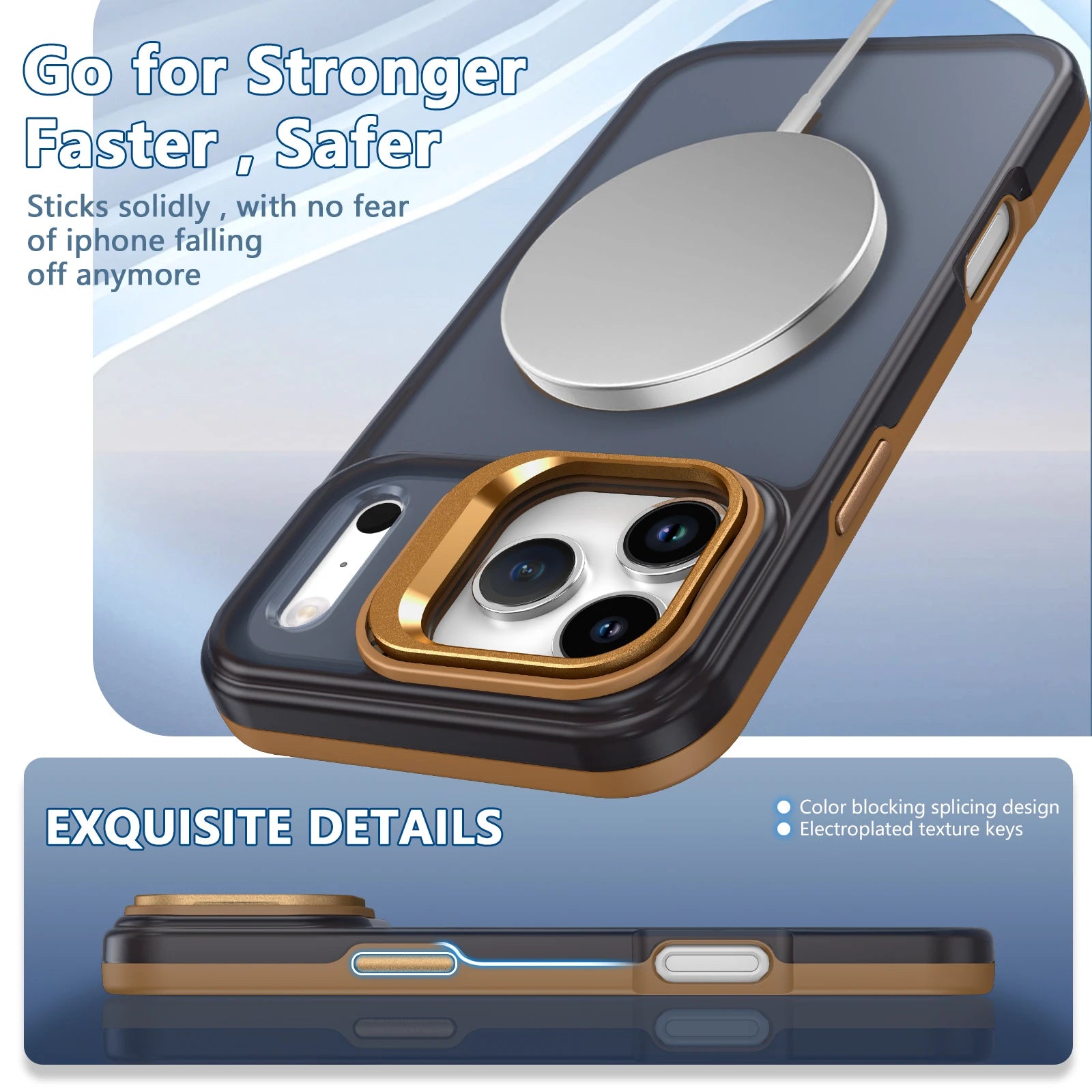 Matte Transparent MagSafe Shockproof Case for iPhone 17 Series