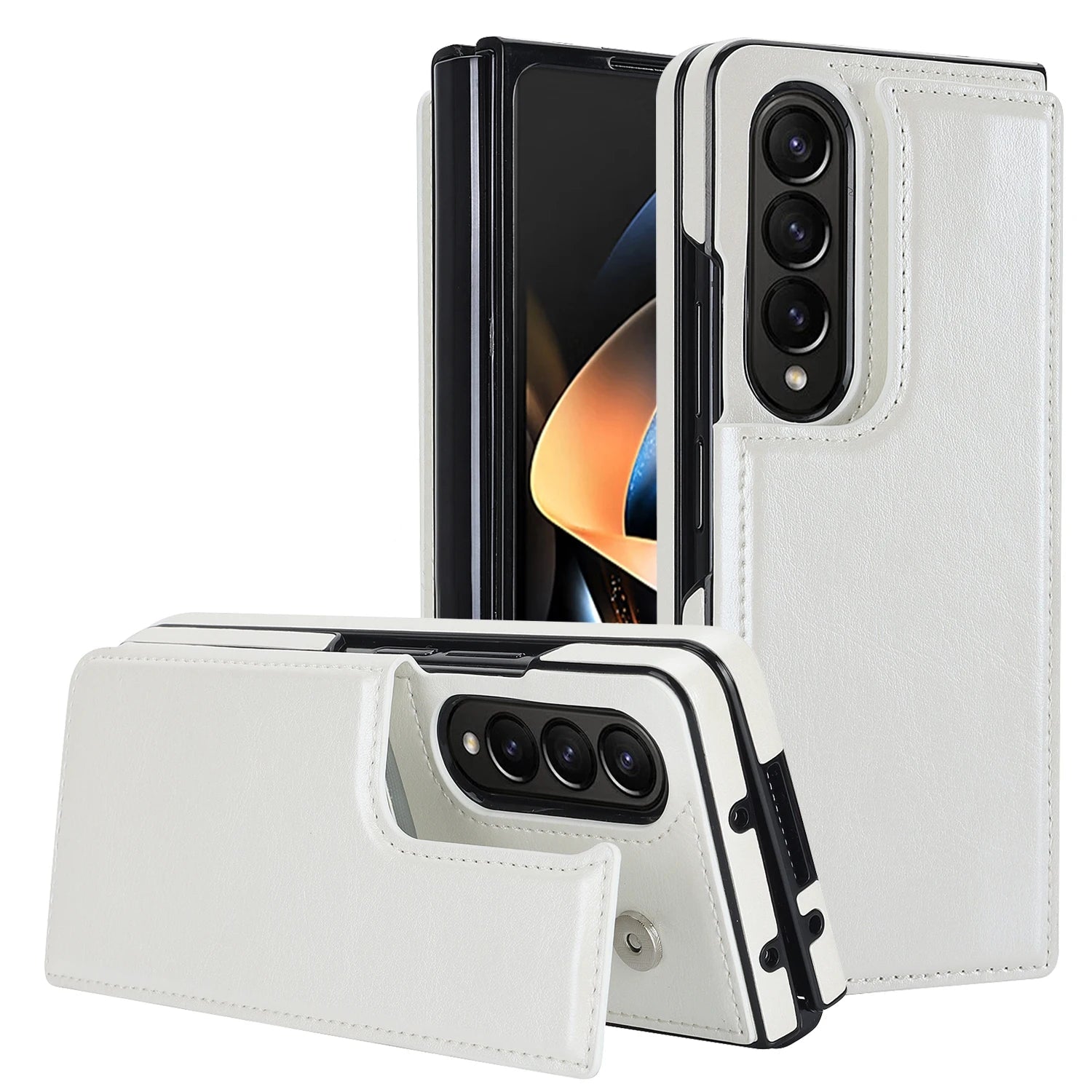 Luxury Leather Wallet Case for Samsung Galaxy Z Fold 5