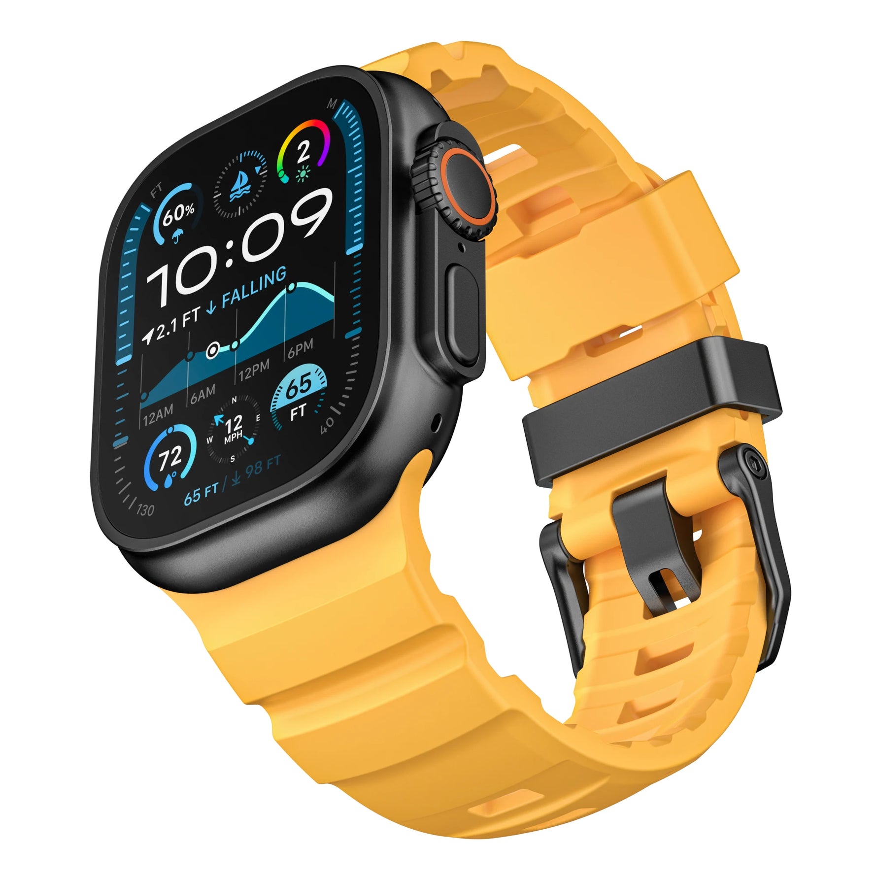 Durable Trail Silicone Replacement Strap for Apple Watch