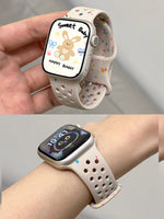 Breathable Sport Silicone Strap for Apple Watch