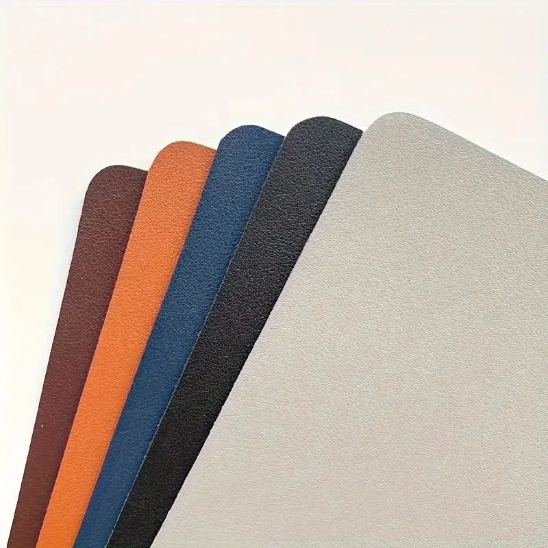 Premium Solid-Color Leather Mouse Pad