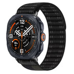 Breathable Nylon Fabric Watch Band with Hook-and-Loop Fastener for Samsung Galaxy Watch Ultra 2