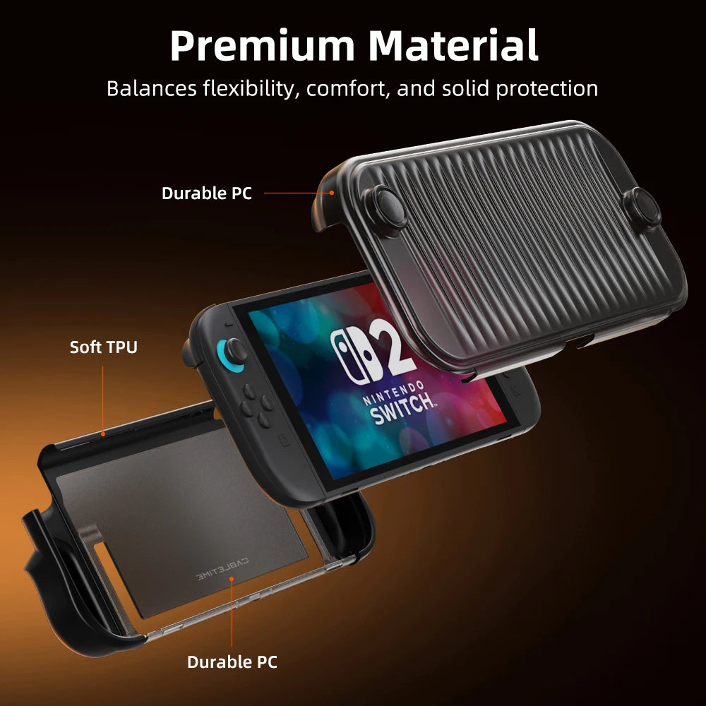Foldable Dock-Compatible Nintendo Switch 2 Case