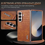 Skin-Feel Crocodile Texture Shockproof Case for Samsung Galaxy Z Fold 7