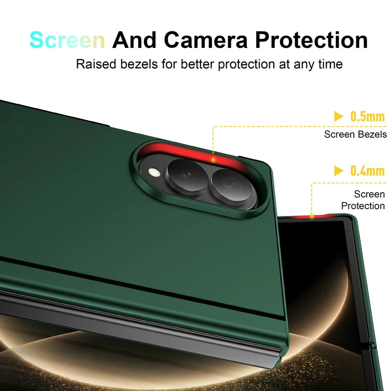 PC and TPU Kickstand Case with Hinge Protection for Samsung Galaxy Z Fold 8