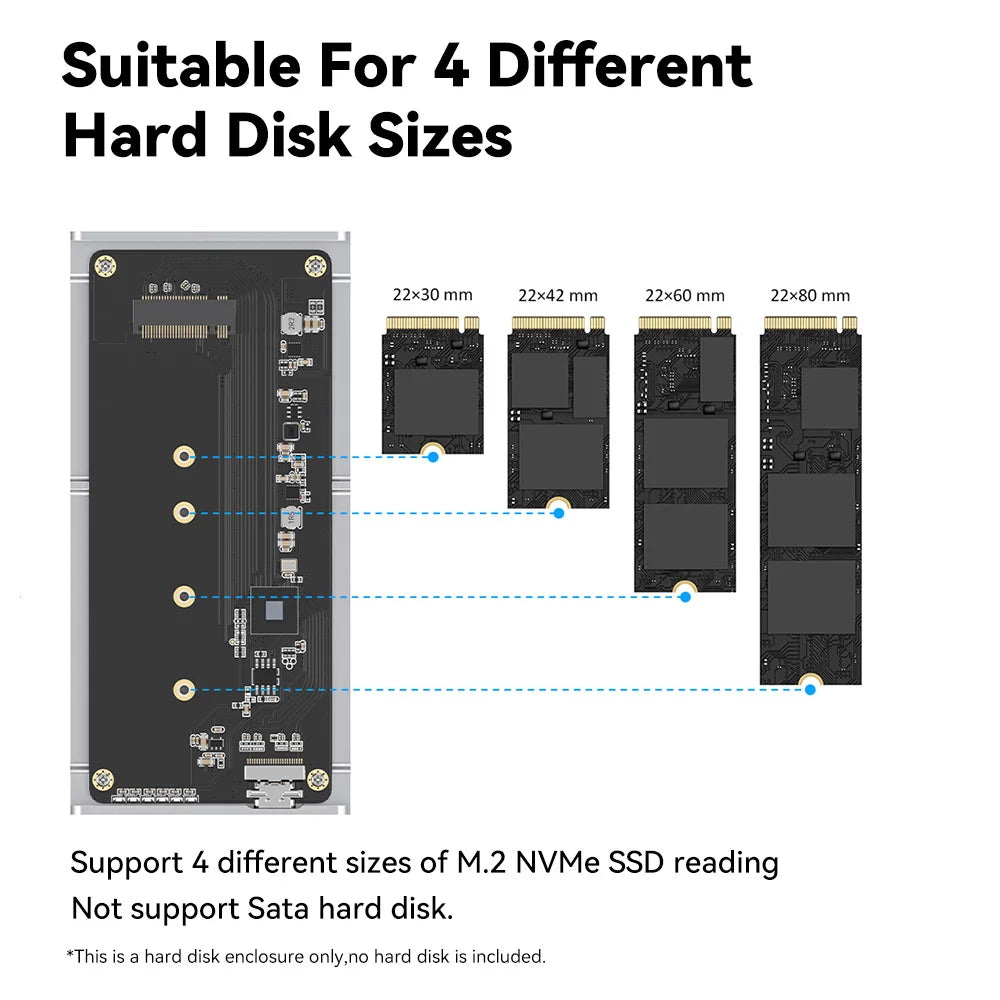 Colorii M.2 NVMe USB 4.0 SSD Enclosure