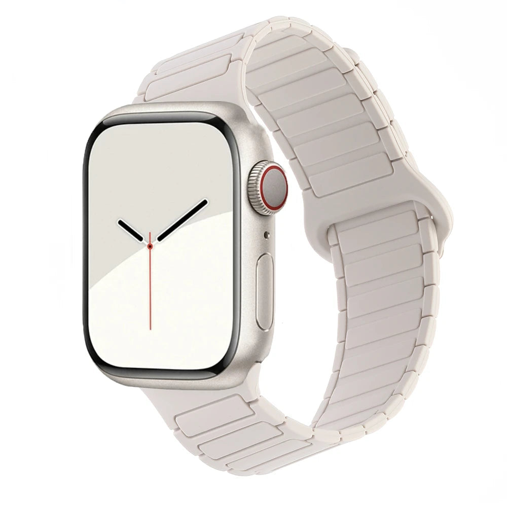 Asymmetrical Magnetic Silicone Strap for Apple Watch