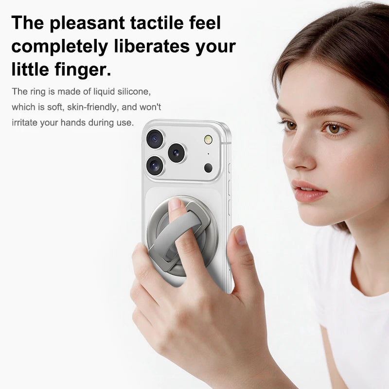 Aluminum Alloy 180° Infinitely Variable Rotation Magnetic Phone Stand