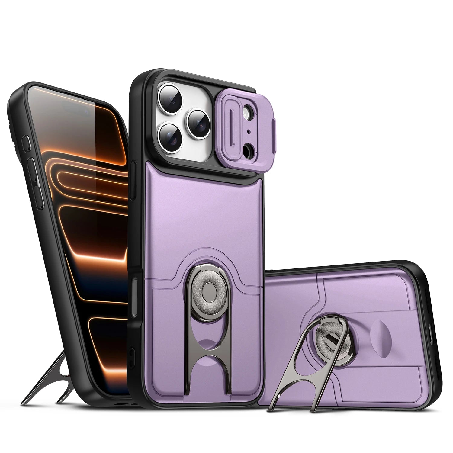Premium Heavy-Duty Armor Case with Sliding Camera Cover for iPhone 17 Series