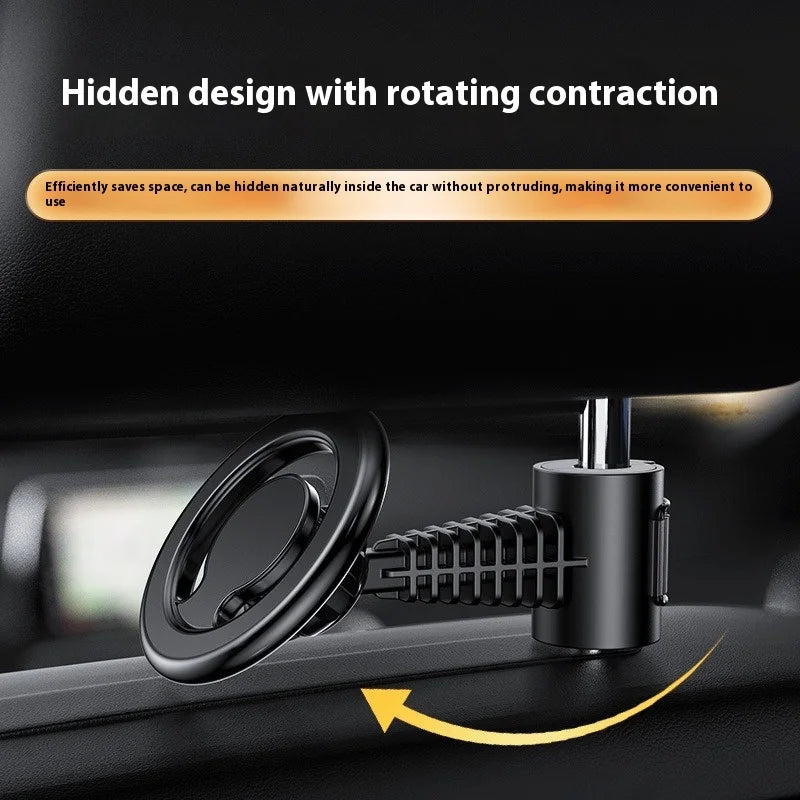 Multi-Functional Car Headrest Phone Holder with Hidden Lock & Hook