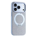 Canvas Weave MagSafe Case with 360° Rotating Ring Stand for iPhone 18 Series