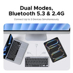 UGREEN 78-Key Bluetooth and 2.4G Wireless Keyboard