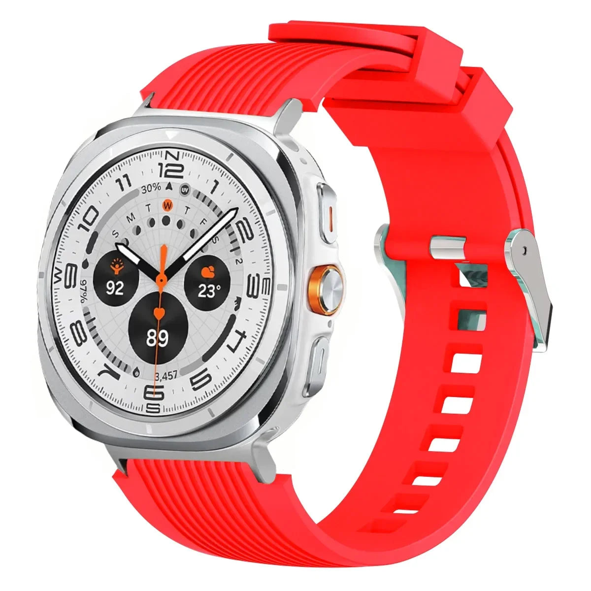 Stripe Textured Silicone Wristband for Samsung Galaxy Watch Ultra