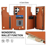 Crossbody Leather Flip Wallet Case for Samsung Galaxy S25 Series