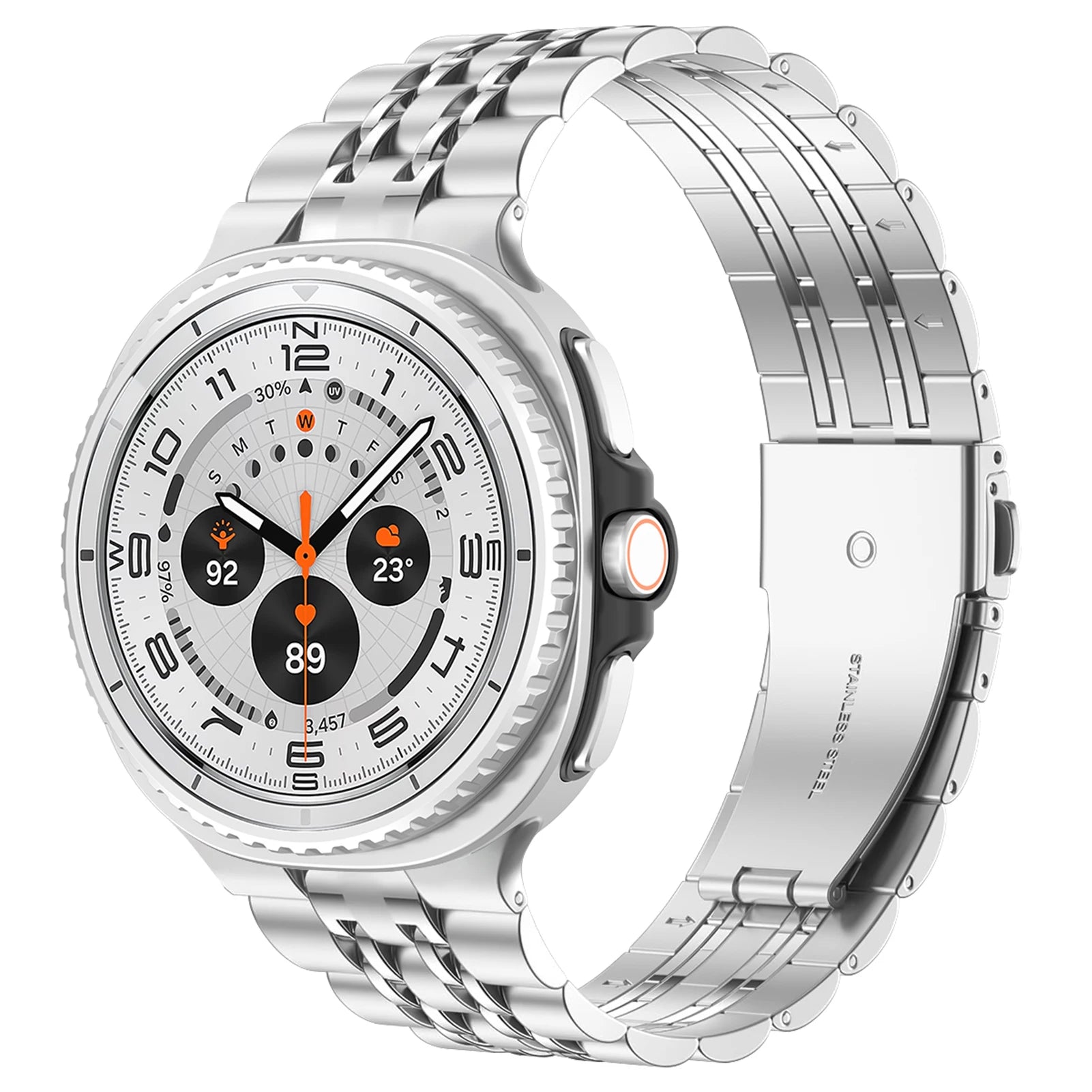 Stainless Steel Metal Link Bracelet for Galaxy Watch Classic