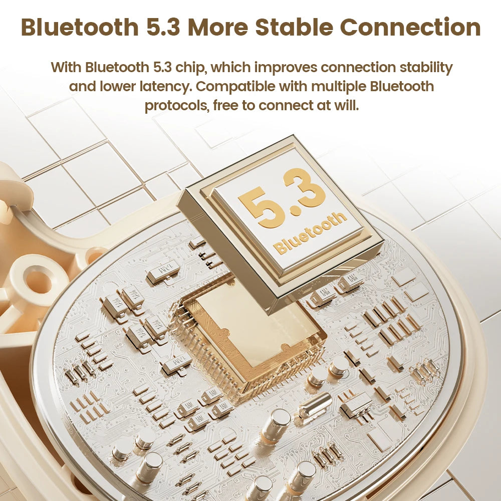 Toocki Gas Conduction Bluetooth 5.3 Lightweight Ear-Hook Wireless Headphones