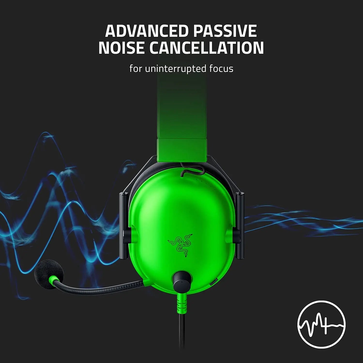 Razer BlackShark V2 X Gaming Headset with Mic & 7.1 Surround Sound