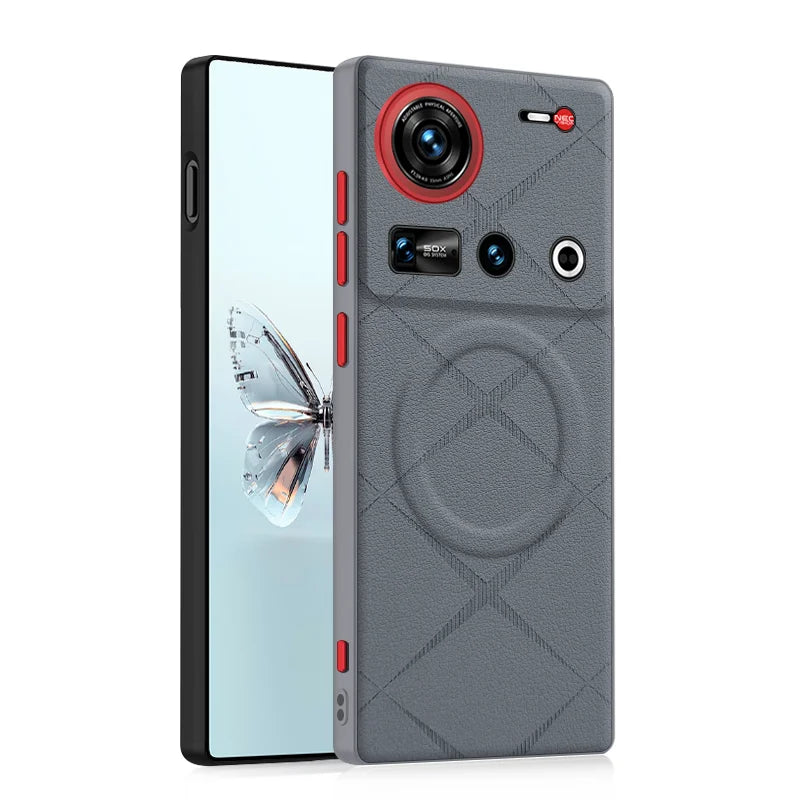 Luxury PU Leather Magnetic  Case for ZTE Nubia Z70S Ultra