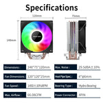 Power Train DL400T PRO V2 4 Heat Pipe CPU Cooler
