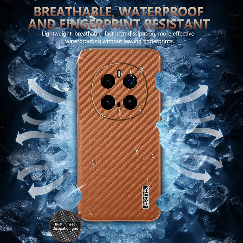 Durable Carbon Fiber Pattern Phone Case for Honor Magic 7 / Magic 7 Pro