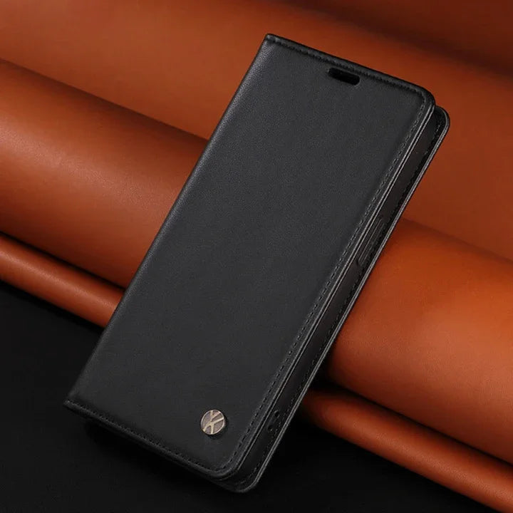 Premium Leather Book Case for OPPO Find X9 / X9 Pro