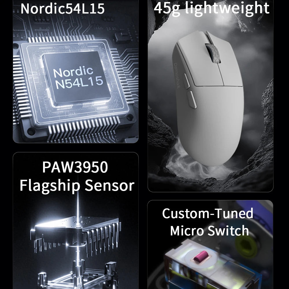 Darmoshark M2SE 45g Ultra-Lightweight Wireless Gaming Mouse