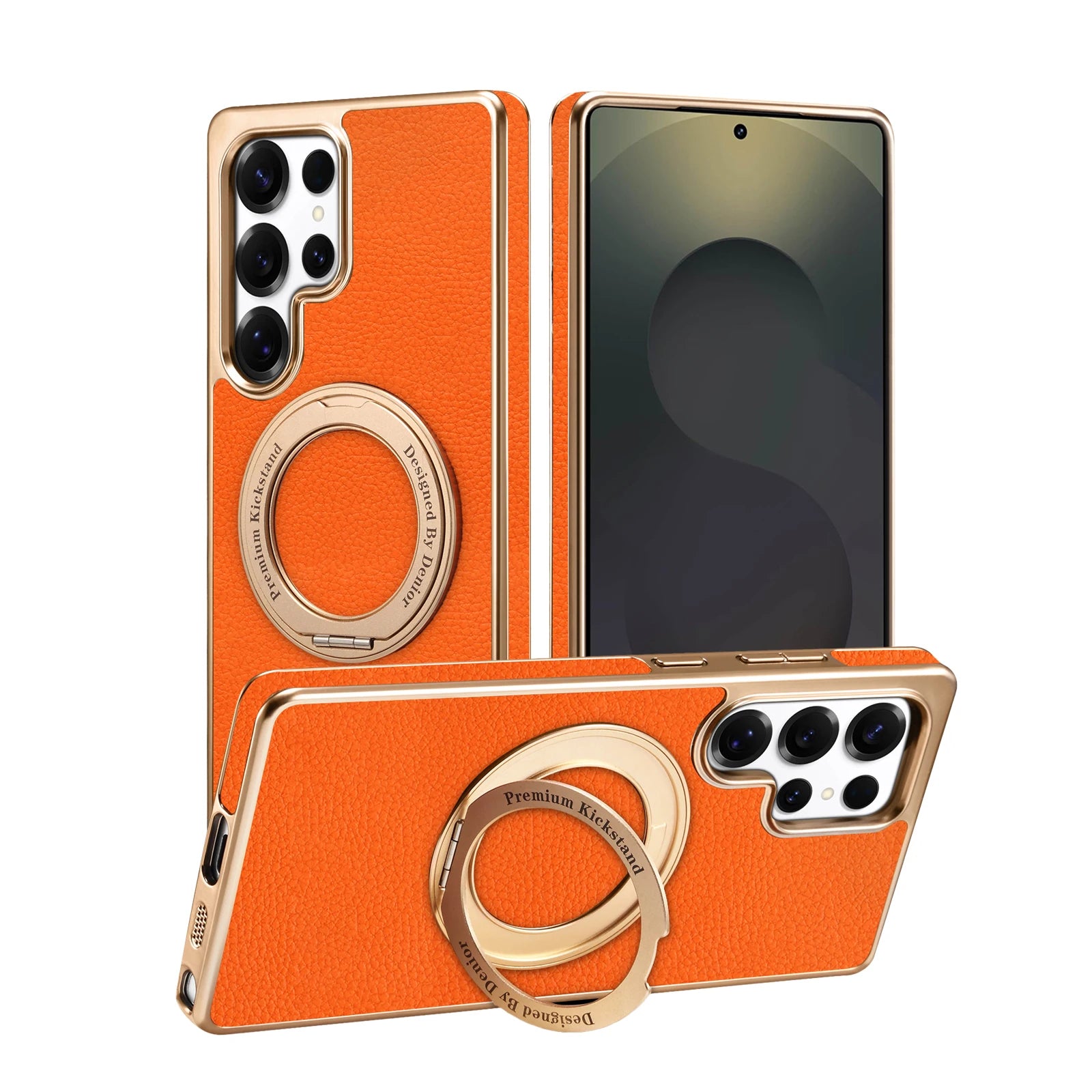 Lychee Pattern PU Leather Magnetic Case for Samsung Galaxy S26 Series