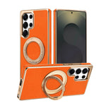 Lychee Pattern PU Leather Magnetic Case for Samsung Galaxy S26 Series