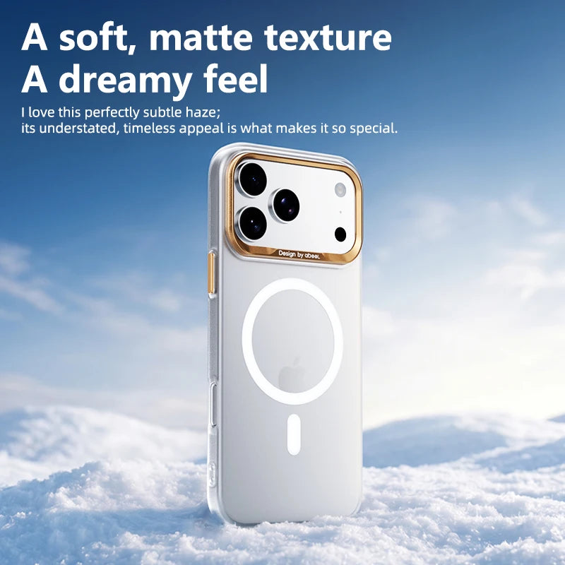 Matte Frosted MagSafe Case with Raised Camera Ring for iPhone 18 Series