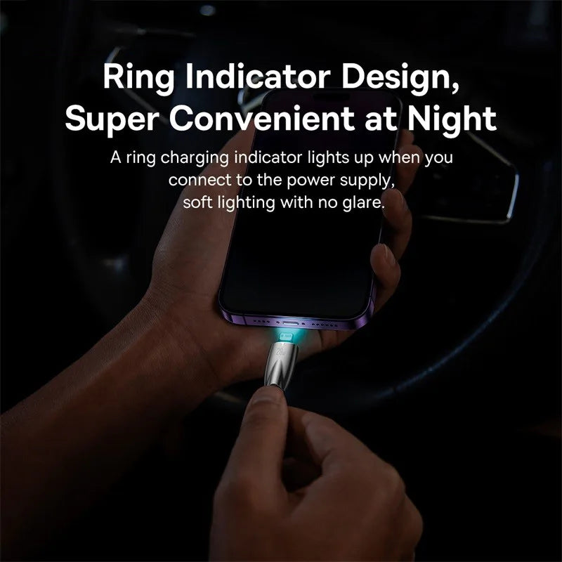 Baseus 20W Lightning to USB C Cable - Fast Charging and Data Transfer for iPhone